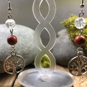 boucles d'oreilles arbre de vie