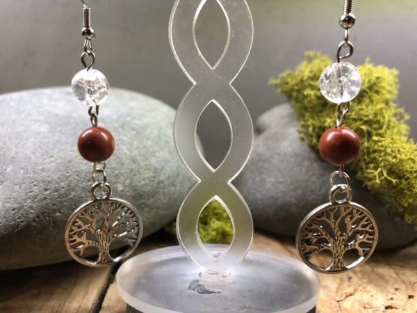 boucles d'oreilles arbre de vie