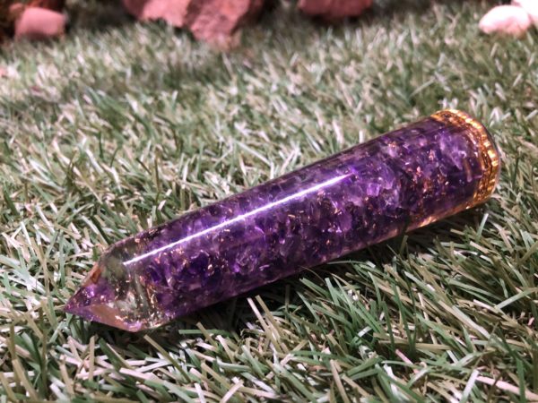 Baguette de massage Orgonite Sahasrara