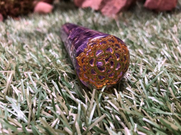 Baguette de massage Orgonite Sahasrara