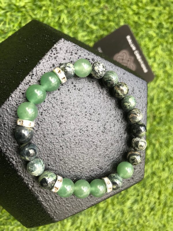 Bracelet perle aventurine verte / jaspe kambala