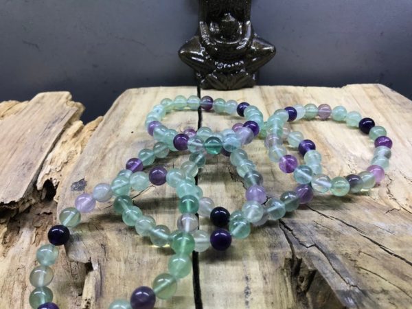 Bracelet de perle en fluorite naturelle