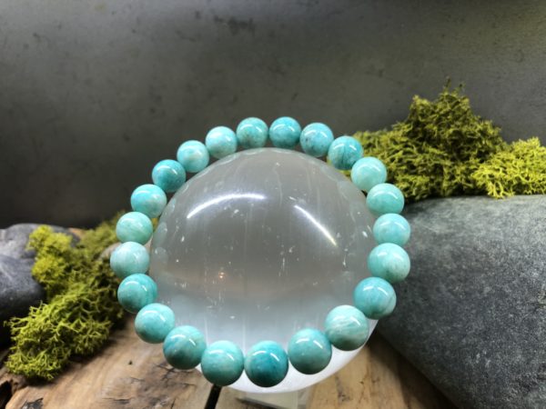 bracelet en Amazonite perle de 8mm